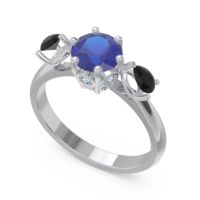 Three Stone Pear Taraggana Ring