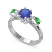 Three Stone Pear Taraggana Ring