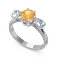 Three Stone Pear Taraggana Ring