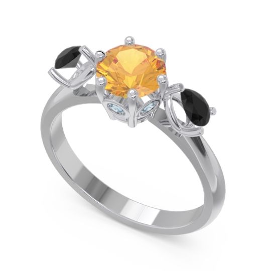 Three Stone Pear Taraggana Ring