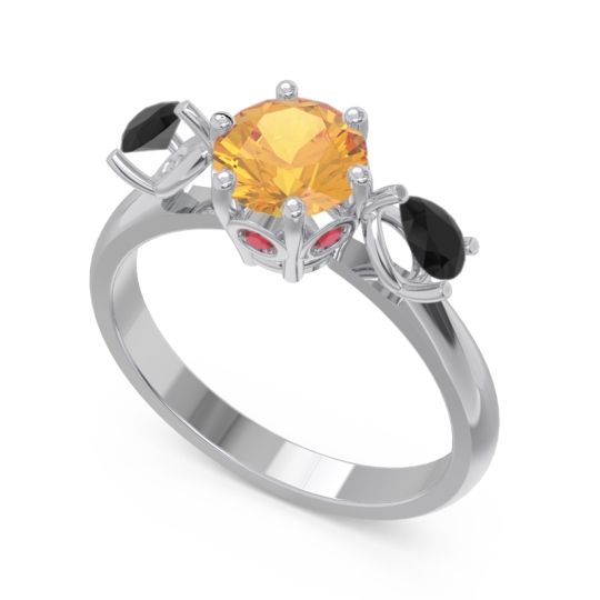 Three Stone Pear Taraggana Ring