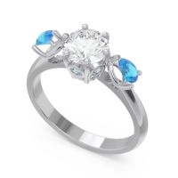 Three Stone Pear Taraggana Ring