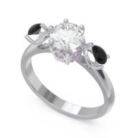 Three Stone Pear Taraggana Ring