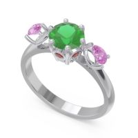 Three Stone Pear Taraggana Ring