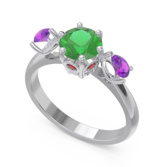 Three Stone Pear Taraggana Ring