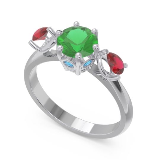 Three Stone Pear Taraggana Ring
