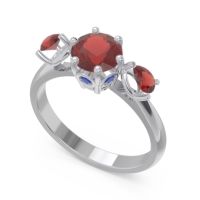 Three Stone Pear Taraggana Ring