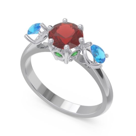 Three Stone Pear Taraggana Ring