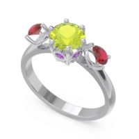 Three Stone Pear Taraggana Ring