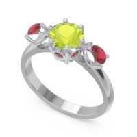 Three Stone Pear Taraggana Ring