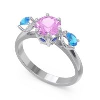 Three Stone Pear Taraggana Ring