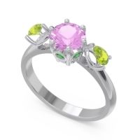 Three Stone Pear Taraggana Ring