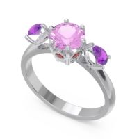 Three Stone Pear Taraggana Ring