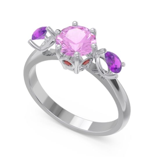 Three Stone Pear Taraggana Ring