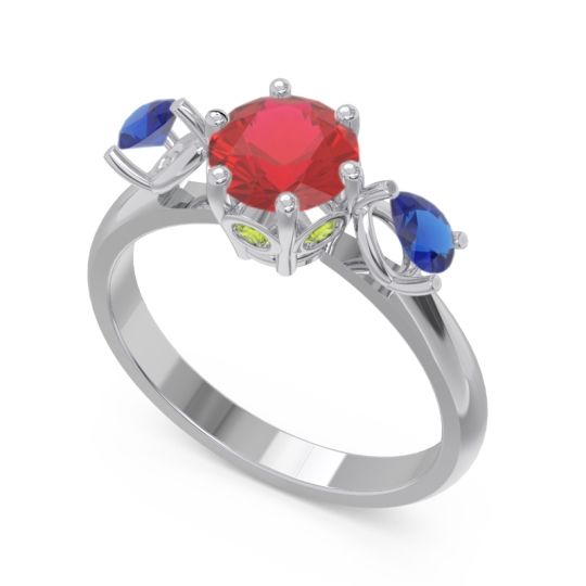 Three Stone Pear Taraggana Ring