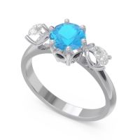 Three Stone Pear Taraggana Ring