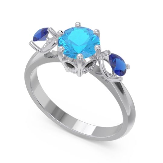 Three Stone Pear Taraggana Ring