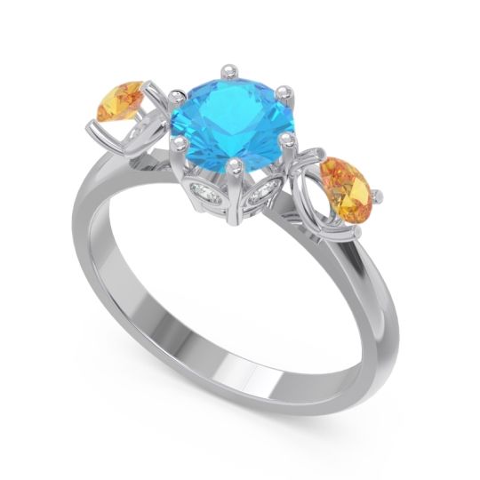 Three Stone Pear Taraggana Ring