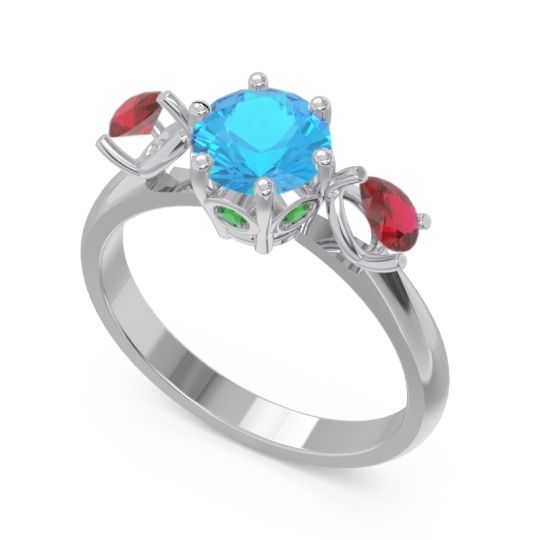 Three Stone Pear Taraggana Ring