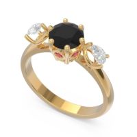 Three Stone Pear Taraggana Ring