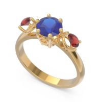 Three Stone Pear Taraggana Ring