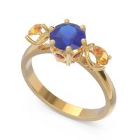 Three Stone Pear Taraggana Ring