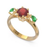 Three Stone Pear Taraggana Ring