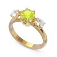 Three Stone Pear Taraggana Ring
