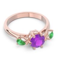 Three Stone Pear Taraggana Ring