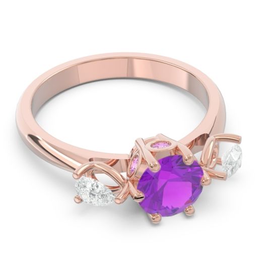 Three Stone Pear Taraggana Ring