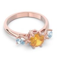 Three Stone Pear Taraggana Ring