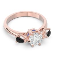 Three Stone Pear Taraggana Ring