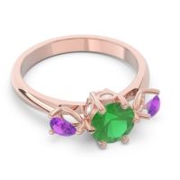 Three Stone Pear Taraggana Ring