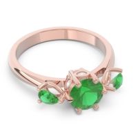 Three Stone Pear Taraggana Ring