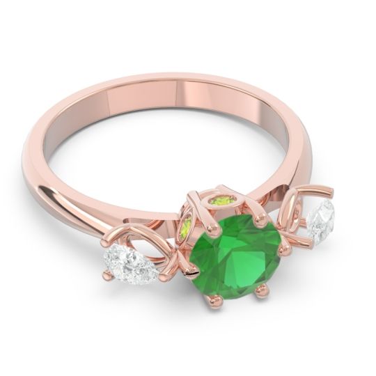 Three Stone Pear Taraggana Ring