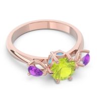 Three Stone Pear Taraggana Ring