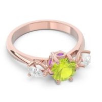 Three Stone Pear Taraggana Ring