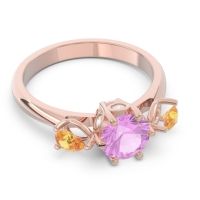Three Stone Pear Taraggana Ring
