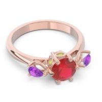 Three Stone Pear Taraggana Ring