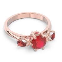 Three Stone Pear Taraggana Ring