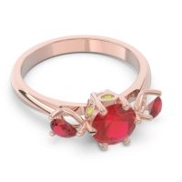 Three Stone Pear Taraggana Ring