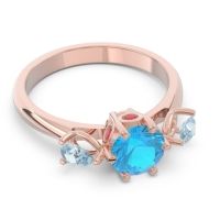 Three Stone Pear Taraggana Ring