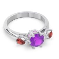 Three Stone Pear Taraggana Ring