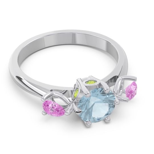 Three Stone Pear Taraggana Ring