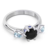 Three Stone Pear Taraggana Ring