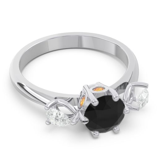 Three Stone Pear Taraggana Ring