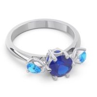 Three Stone Pear Taraggana Ring