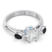 Three Stone Pear Taraggana Ring