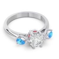 Three Stone Pear Taraggana Ring