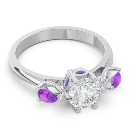 Three Stone Pear Taraggana Ring